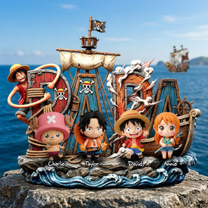 Adventure Crew Dad Acrylic Plaque - Personalized Gifts For Dad 01PALU030326-Homacus