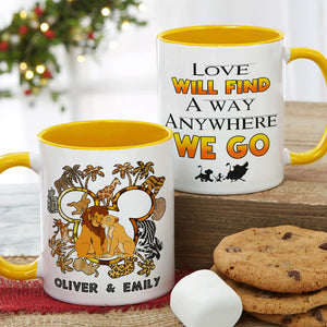 Personalized Gifts For Couple Accent Mug Love Movie 03XQMH090724-Homacus