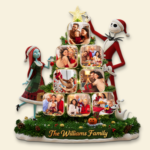 Festive Family Custom Photo Tree Fridge Magnet - Personalized Gift For Family 01PATA211125-Homacus