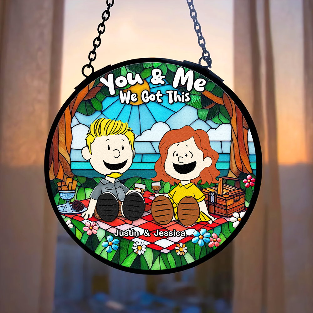 Personalized Gifts For Couple Stained Glass, Happy Picnic 07qhpu080125pa-Homacus