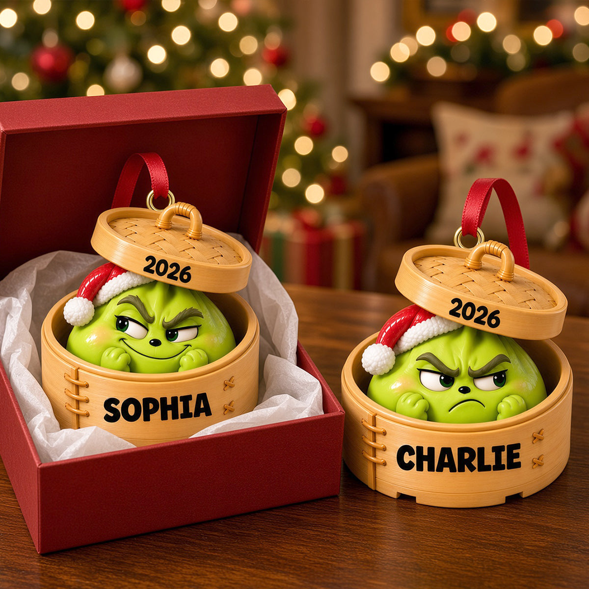 Dumpling Christmas Ornament - Personalized Gifts For Christmas 02natn090926-Homacus
