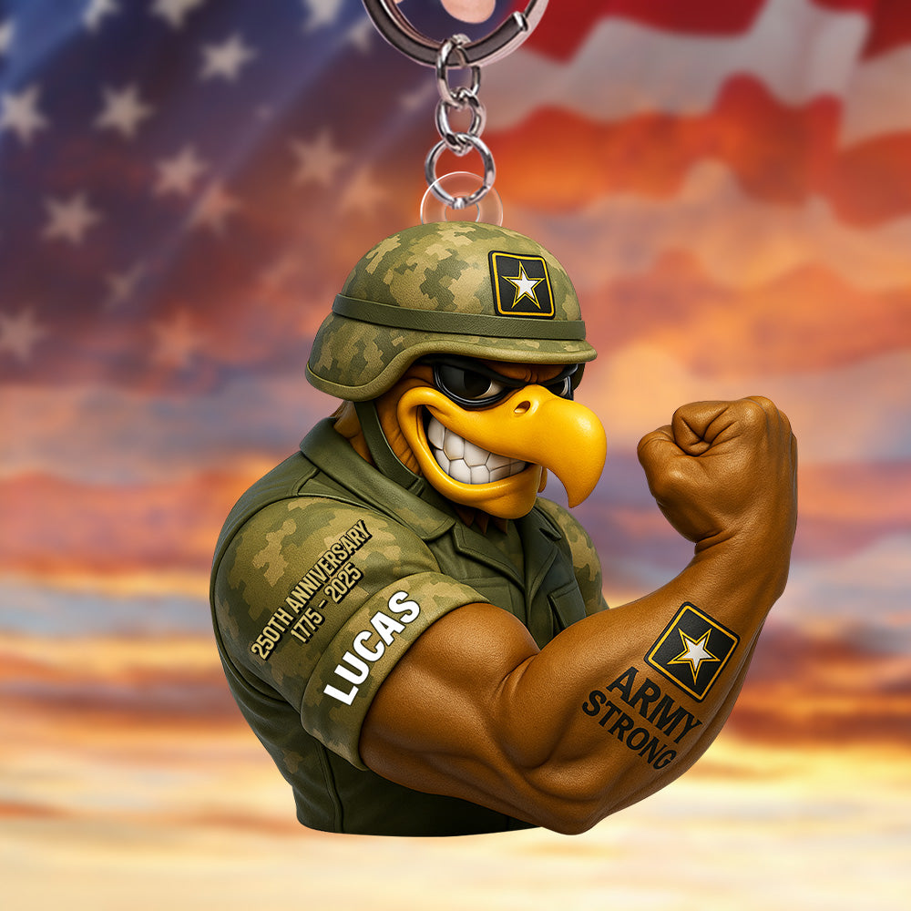 Anniversary Keychain - Personalized Gifts For Soldier 02natn040725 NV-Homacus