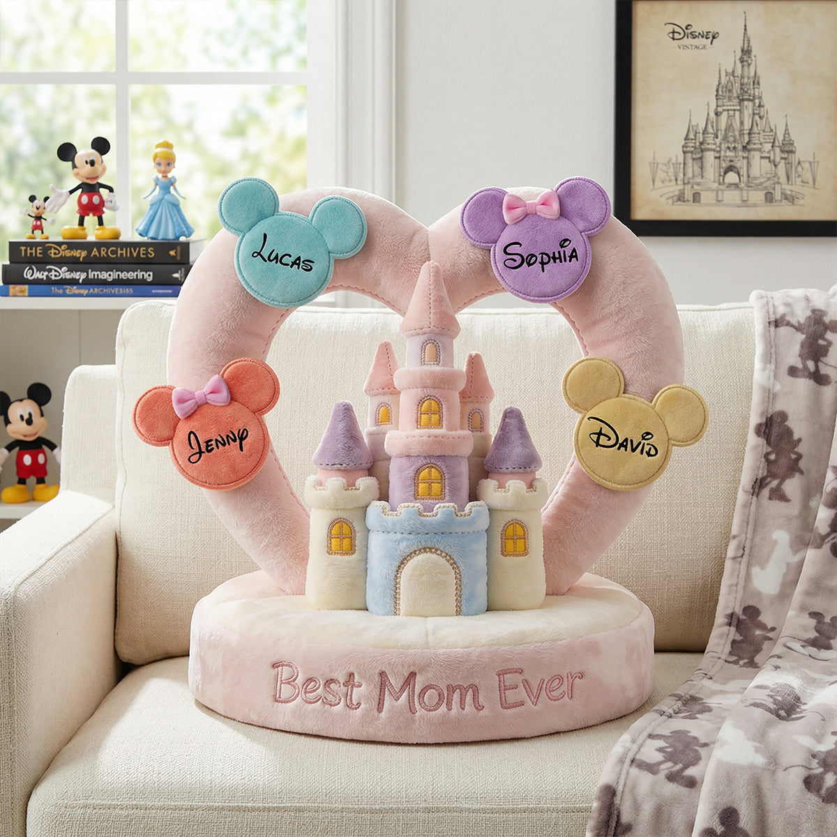 Best Mom Ever Pillow - Personalized Mother's Day Gifts 01NATN260326-Homacus