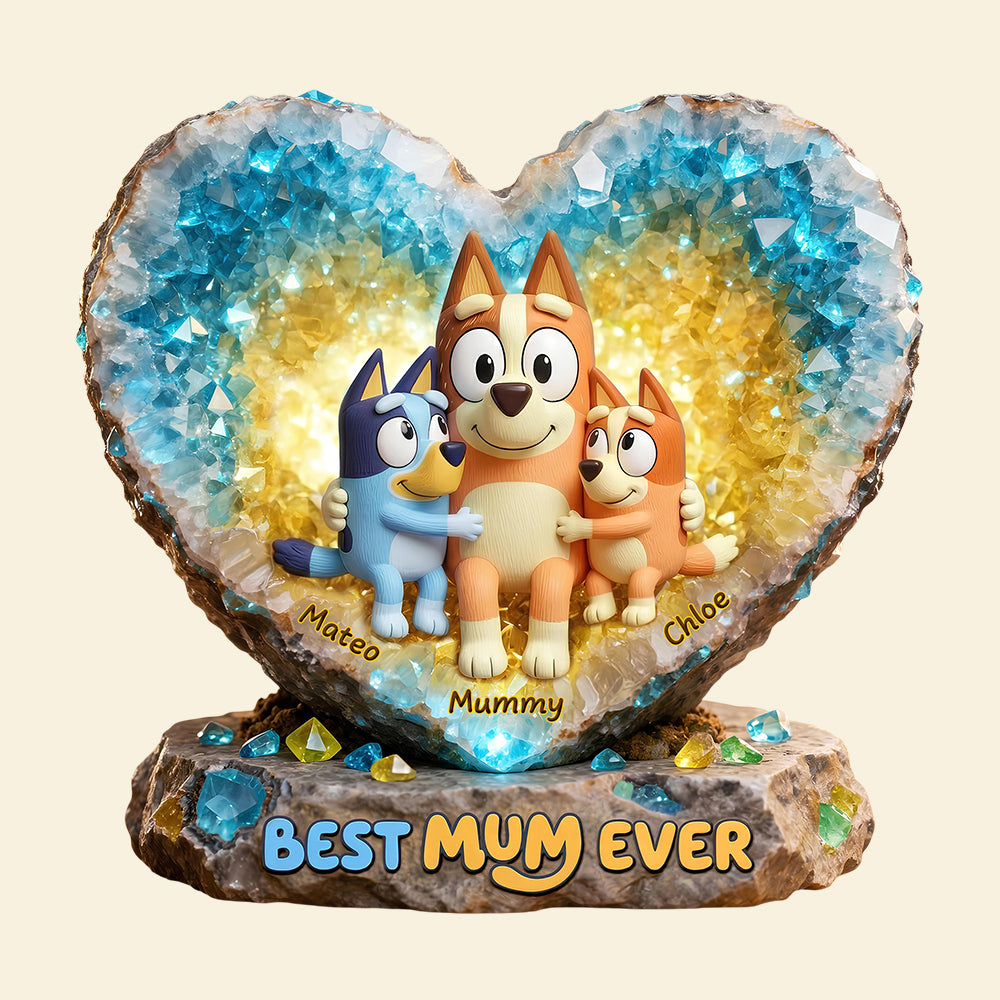 Best Mum Ever Acrylic Plaque - Personalized Gifts For Mom 02HUDT020426-Homacus