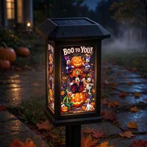 Boo To You Garden Lamp - Personalized Gifts For Halloween Solar Power Garden Lamp 04TYQN190826