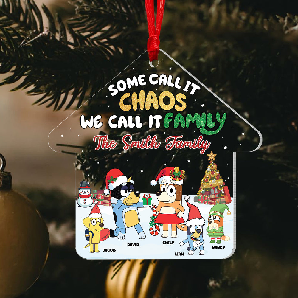 Personalized Christmas Gifts For Family Ornament, Chaos Family 02KAPU240724-Homacus