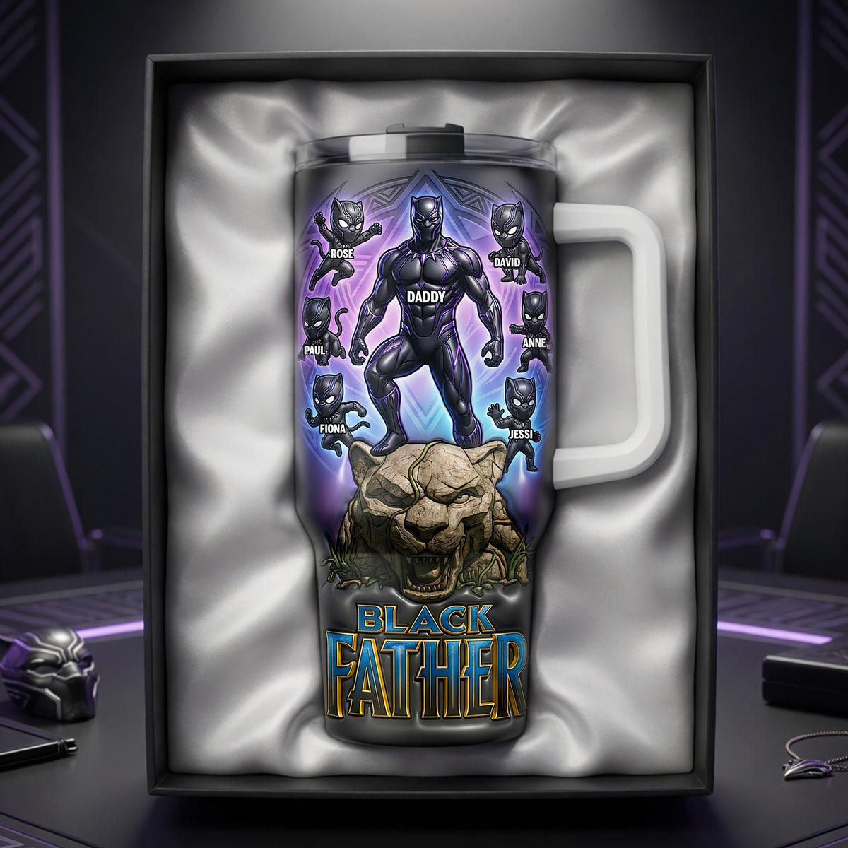 The Best Warrior Dad And Kids Tumbler - Personalized Gifts For Dads 03hulu040526-Homacus