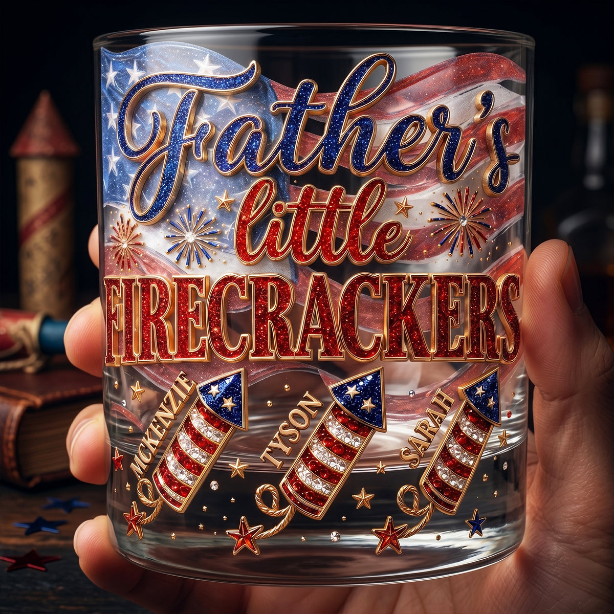Firecrackers Drinking Glass - Personalized Gifts For Dads 051padt300526-Homacus