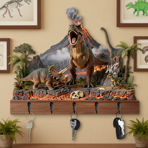 Dinosaur Acrylic Key Hanger - Personalized Gifts For Dinosaur Lovers 04hyta150126