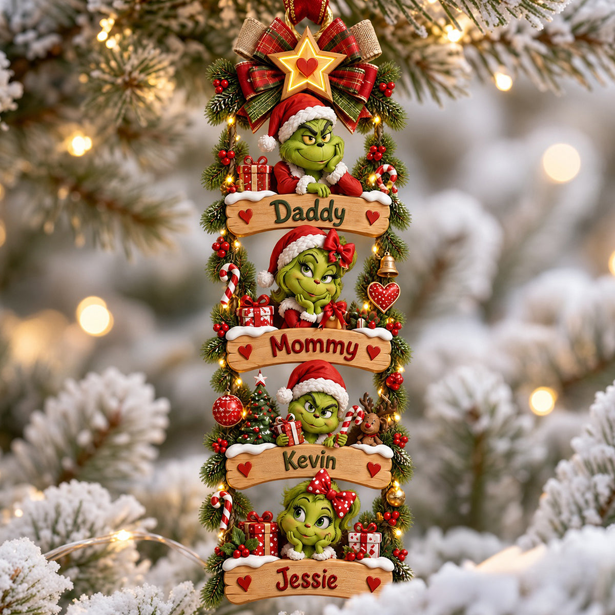 Merry Family Moments Christmas Ornament - Personalized Gifts For Family 04PATA090926-Homacus