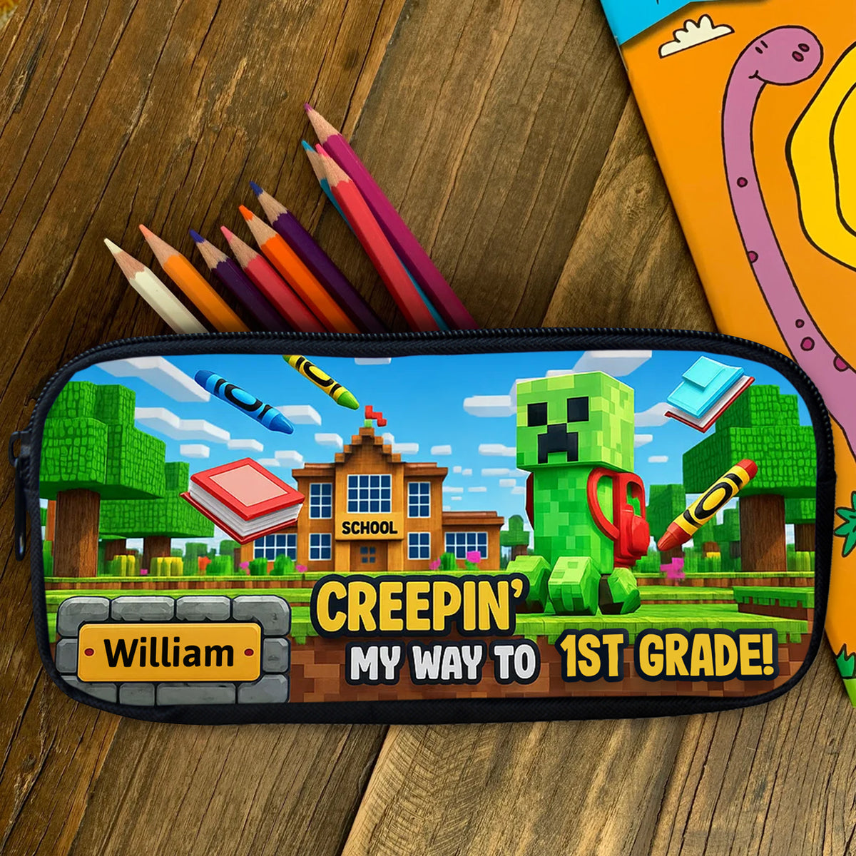 Adventure Starts Pencil Case Personalized Gifts For Kids 01TGDT310725-Homacus
