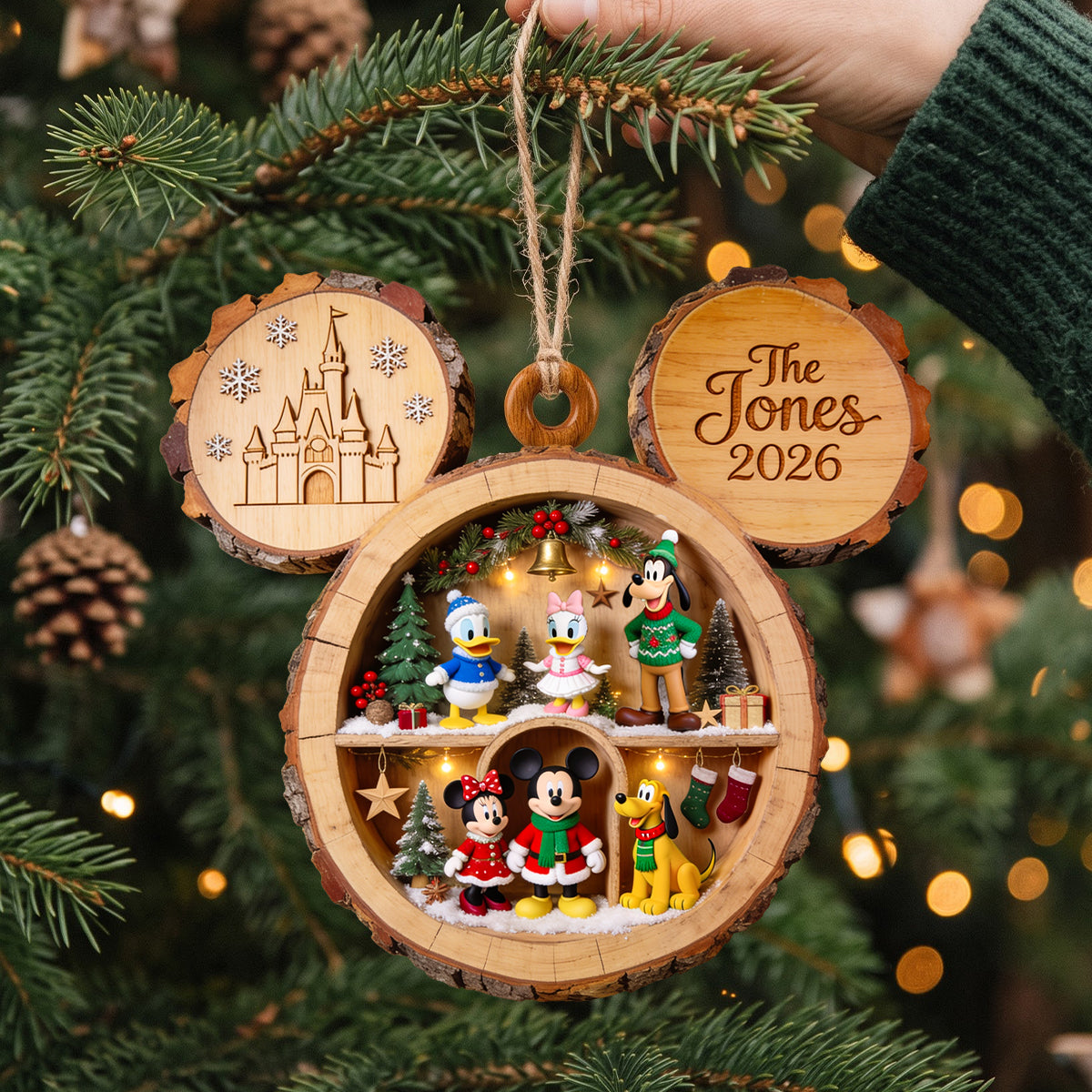 Cozy Christmas Wooden Nook Ornament - Personalized Gifts 06qhdh141026-Homacus