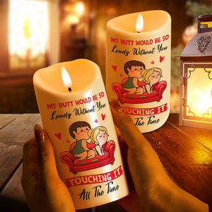 Personalized Funny Gifts For Couple LED Candle 01xqtn051224hh Touching All The Time-Homacus