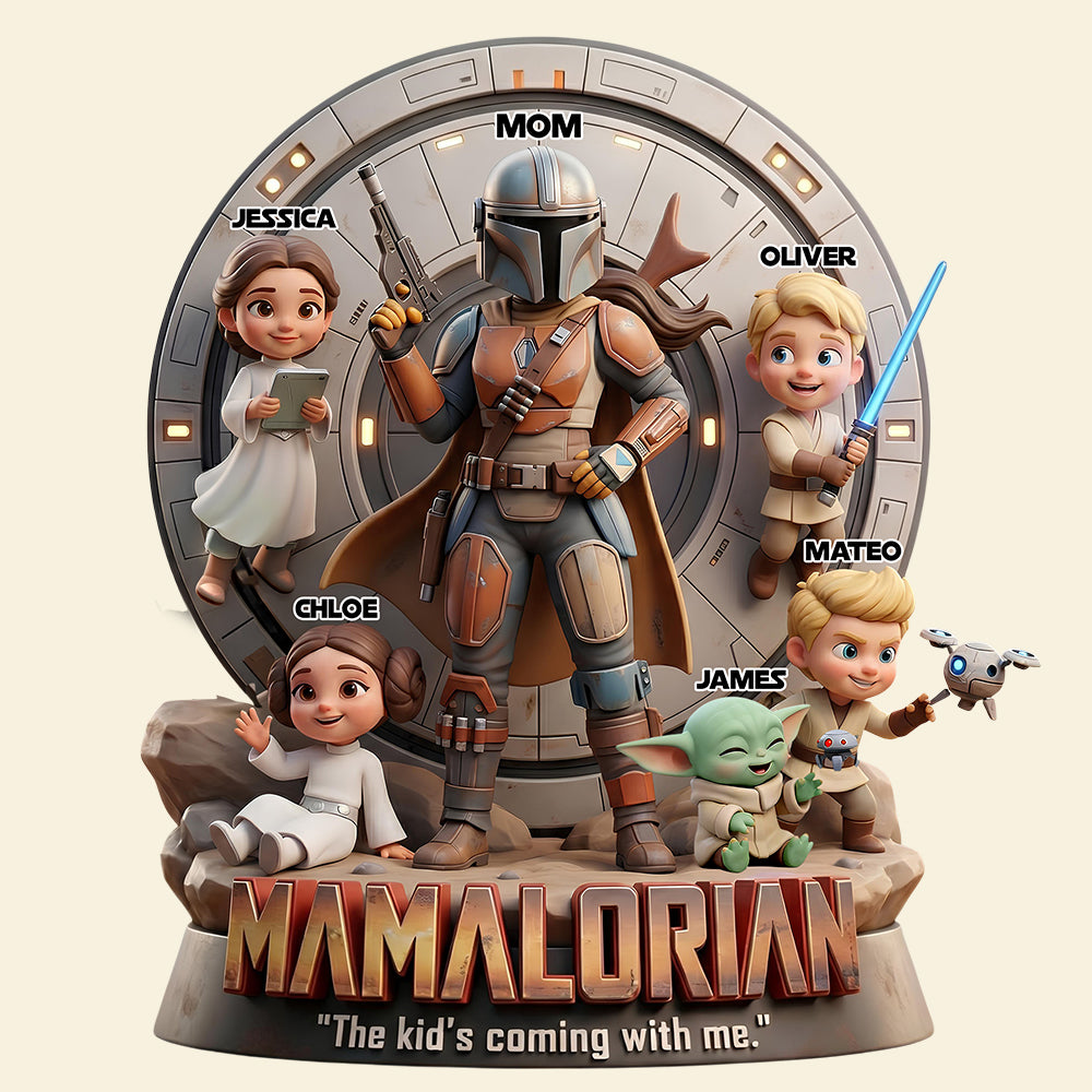 Space Warrior Mom Acrylic Plaque Personalized Gifts For Mom 02PADT050326-Homacus