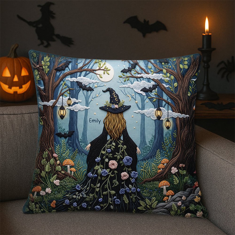 Forest Witch Pillow – Personalized Gifts for Witch Lovers 01naqn130625-Homacus