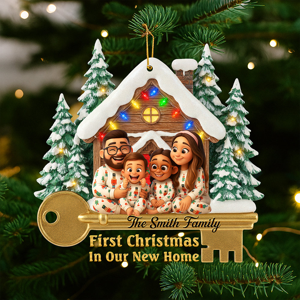 Family Housewarming Christmas Ornament - Custom Photo Gifts For Family 04toqn200925-Homacus