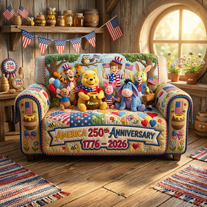 America 250th Anniversary Cartoon Friends Sofa Cover - Personalized Gifts 01tyta220626-Homacus