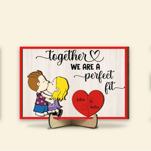 Personalized Gifts For Couple Wood Sign Kissing Couple 01OHMH140125HG-Homacus