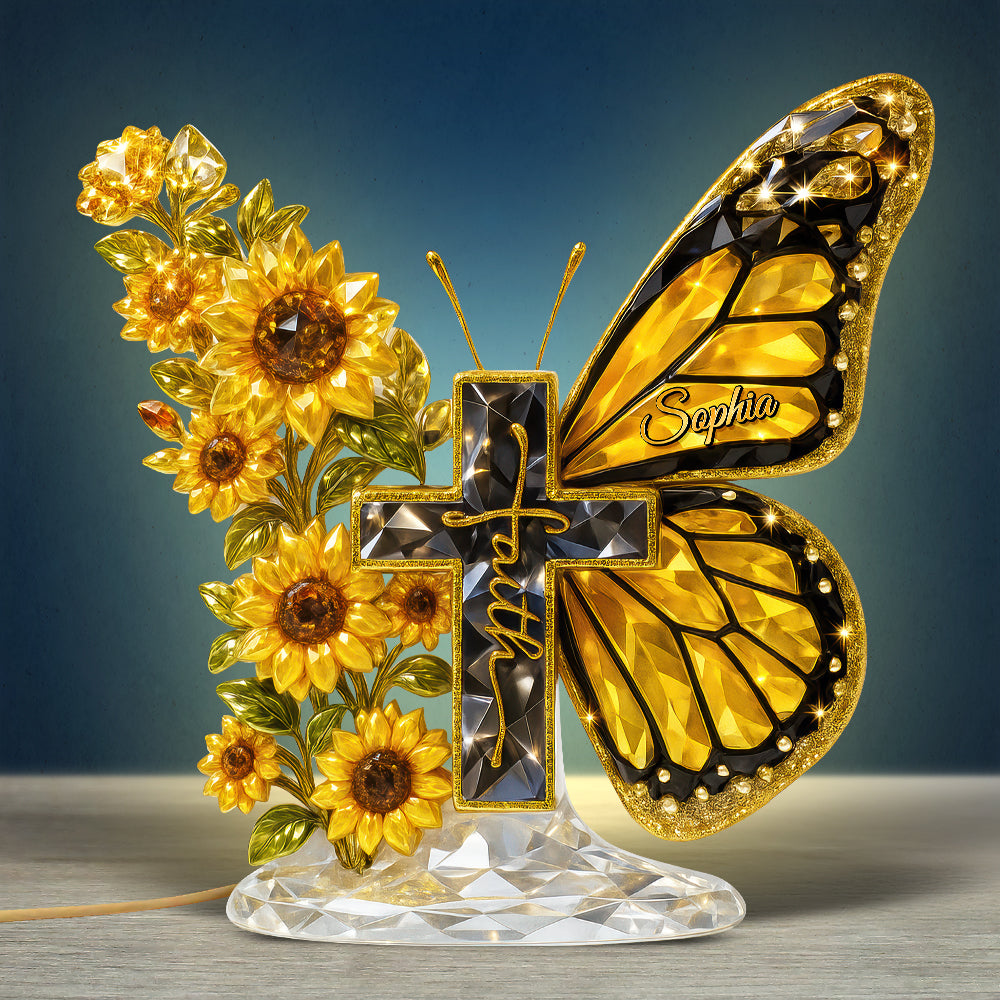 Faith Cross Acrylic Light Box - Personalized Gifts For Christians 05huqn051225-Homacus