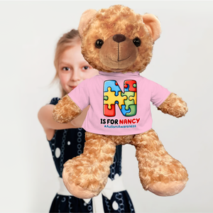 Custom Autism Alphabet Bear With Personalized Shirt 03ohpu190225-Homacus