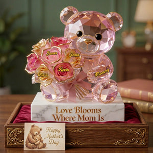Mom Bear Acrylic Plaque - Personalized Gifts For Mother 04pgta300326