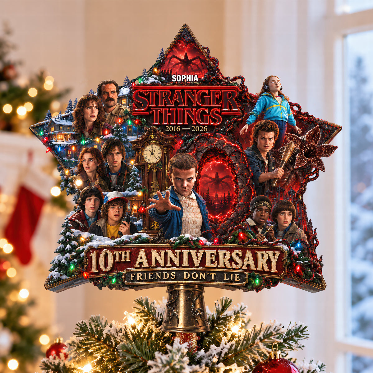 Dark Parallel World Tree Topper - Personalized Christmas Gifts 06haqn210926