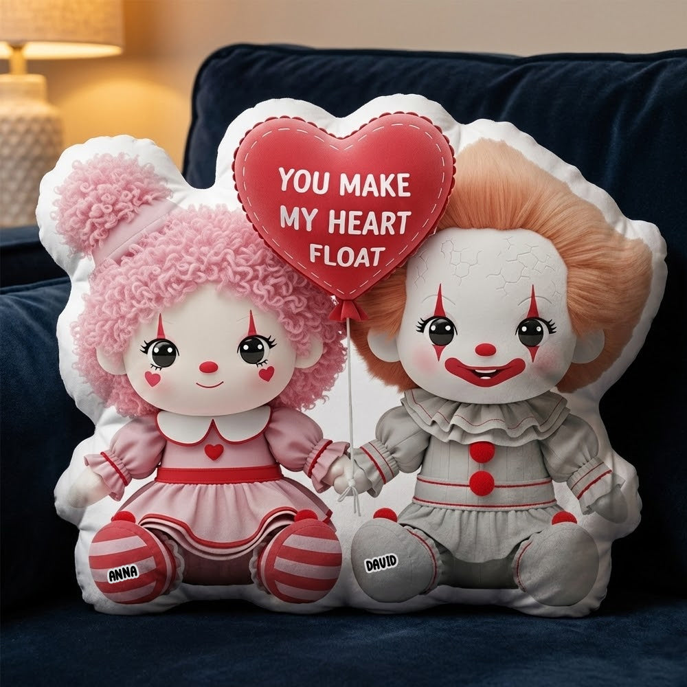 Lovely Couple Custom Shape Pillow - Personalized Gifts For Couples 02natn291125-Homacus