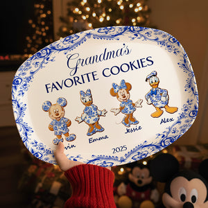 Grandma's Cookies Christmas Resin Plate Personalized Gifts For Grandma 01PGTA280825-Homacus