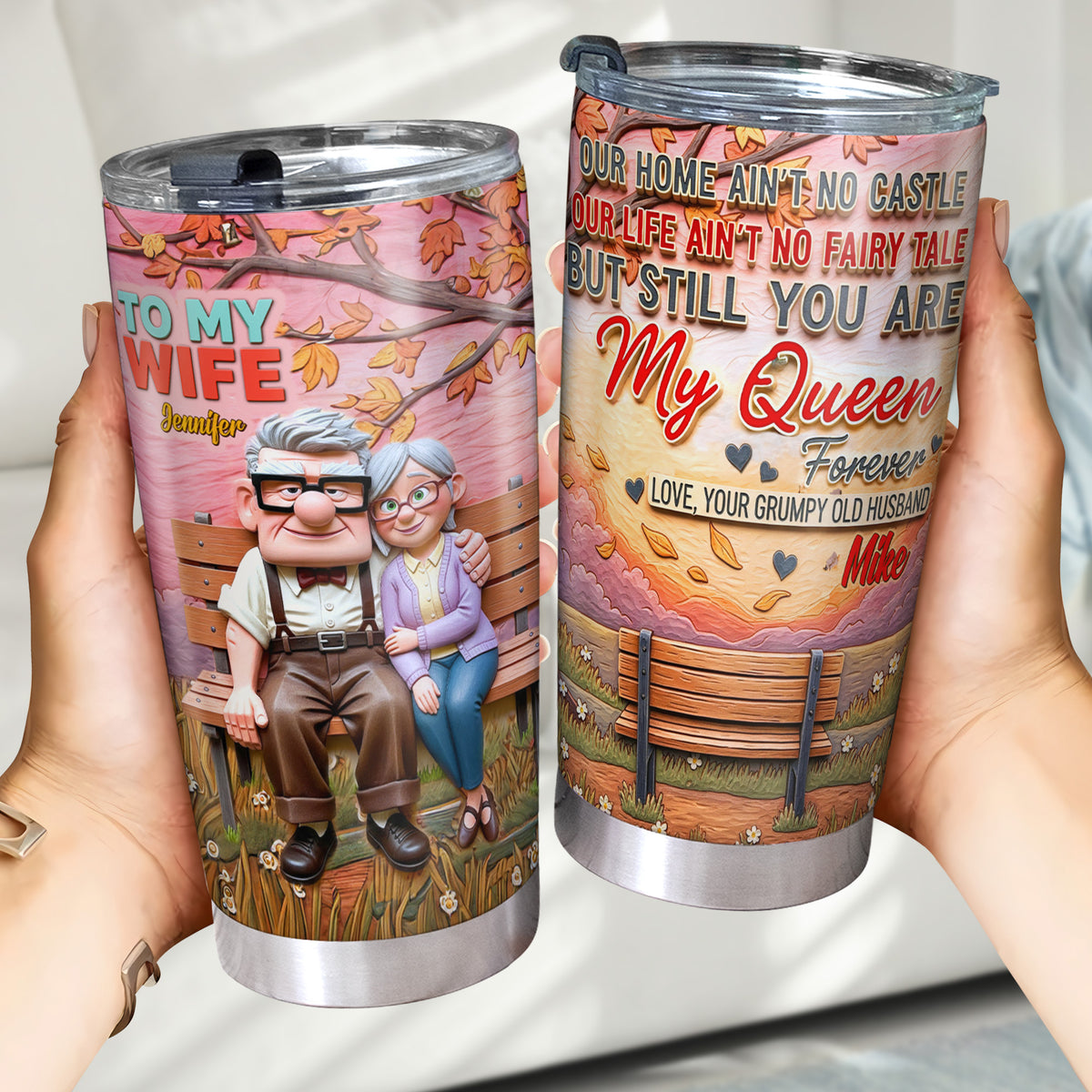You're My Queen Forever Personalized Gifts For Wife Tumbler 05natn190625-Homacus
