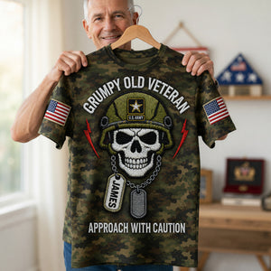 Grumpy Old Veteran Shirt - Personalized Gifts For Veterans 03naqn290526-Homacus