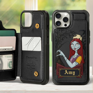 Moonlit Couple Leather Phone Case Personalized Gifts For Couple 02NADT190825-Homacus