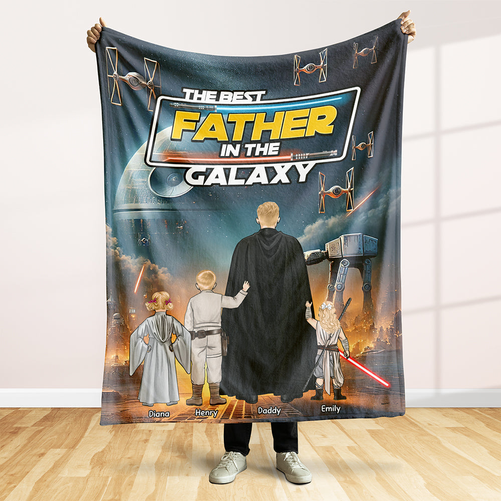 Dad Galaxy Blanket - Personalized Gifts For Dad 042xqqn250425hhhg-Homacus