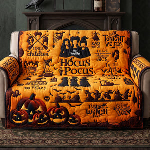 Fun Bad Witches Quilted Sofa Cover - Personalized Gifts 01qhta150826