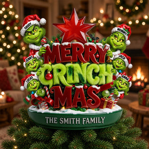 Grouchy Mischief Family Tree Topper - Personalized Christmas Gifts For Family 02totn120926-Homacus