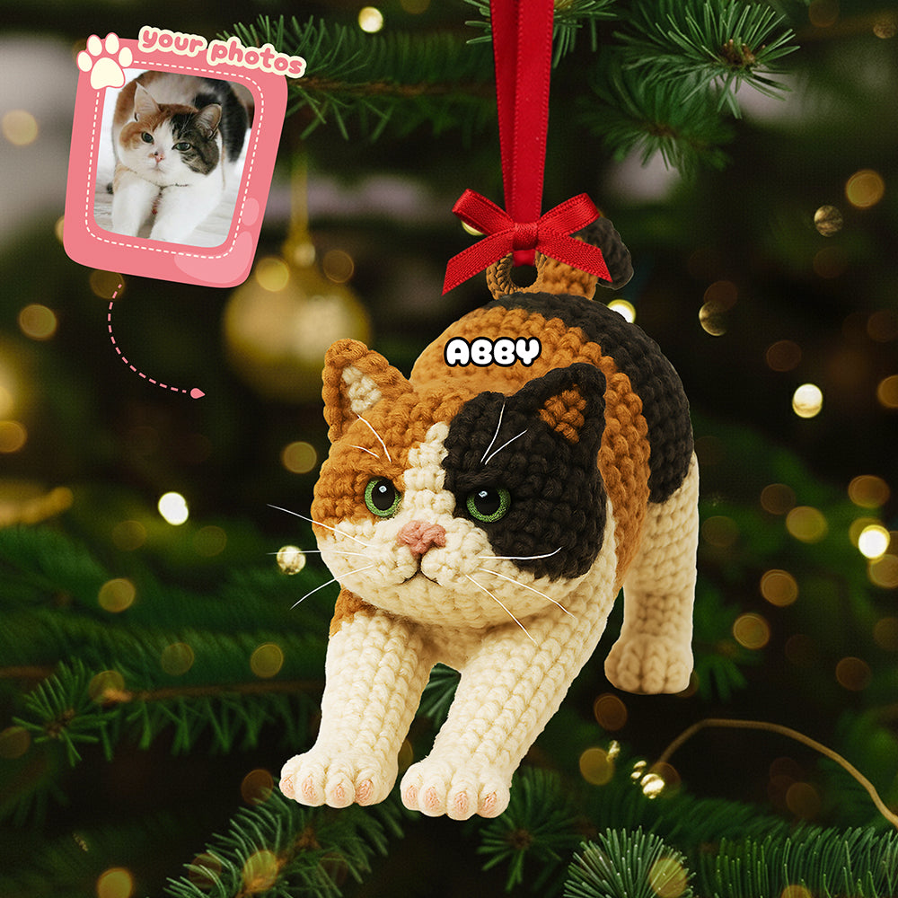 Cute Cat Ornament, Personalized Gifts For Cat Lovers 02qhta120925-Homacus