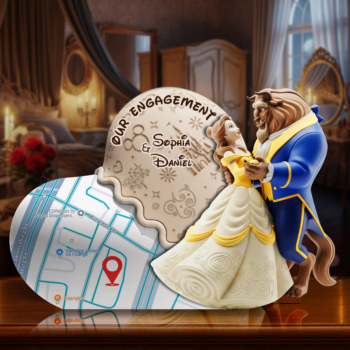 Couple's Sweet Engagement Acrylic Plaque - Personalized Gifts For Couples 01OHLU170725-Homacus