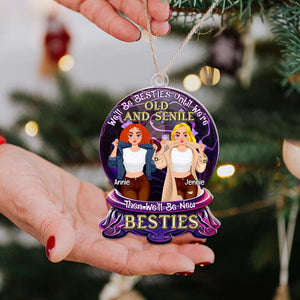 Personalized Gifts For Besties Acrylic Ornament, Christmas Crystal Ball 01TGLU081124PA-Homacus