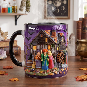Macabre Spell Sisters Coffee Mug - Personalized Gifts For Halloween 02hutn160926