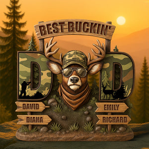 Deer Dad Acrylic Plaque - Personalized Gifts For Dad 01xqqn300425-Homacus