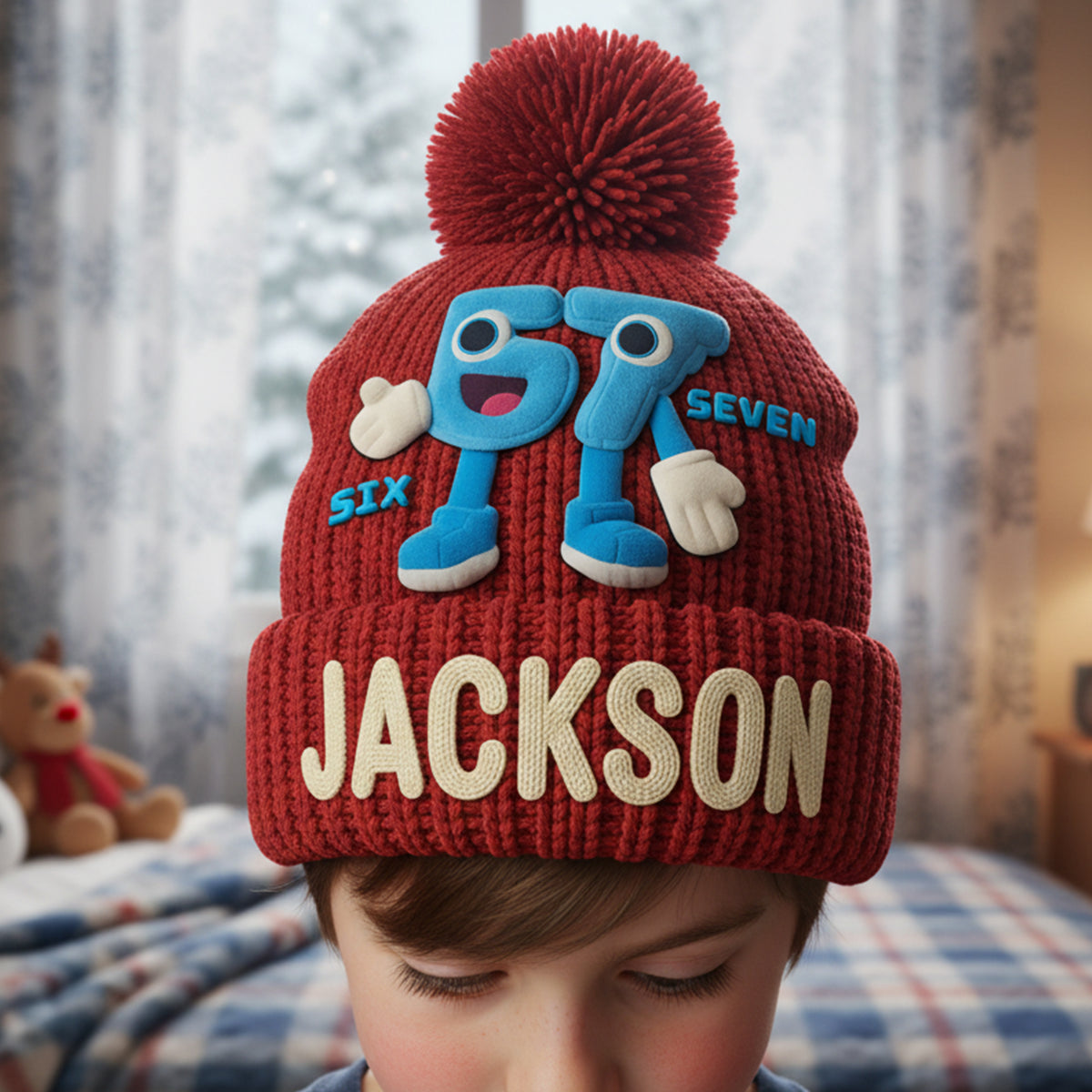 Funny Bobble Beanie Hat - Personalized Gifts For Christmas 01nalu191125-Homacus