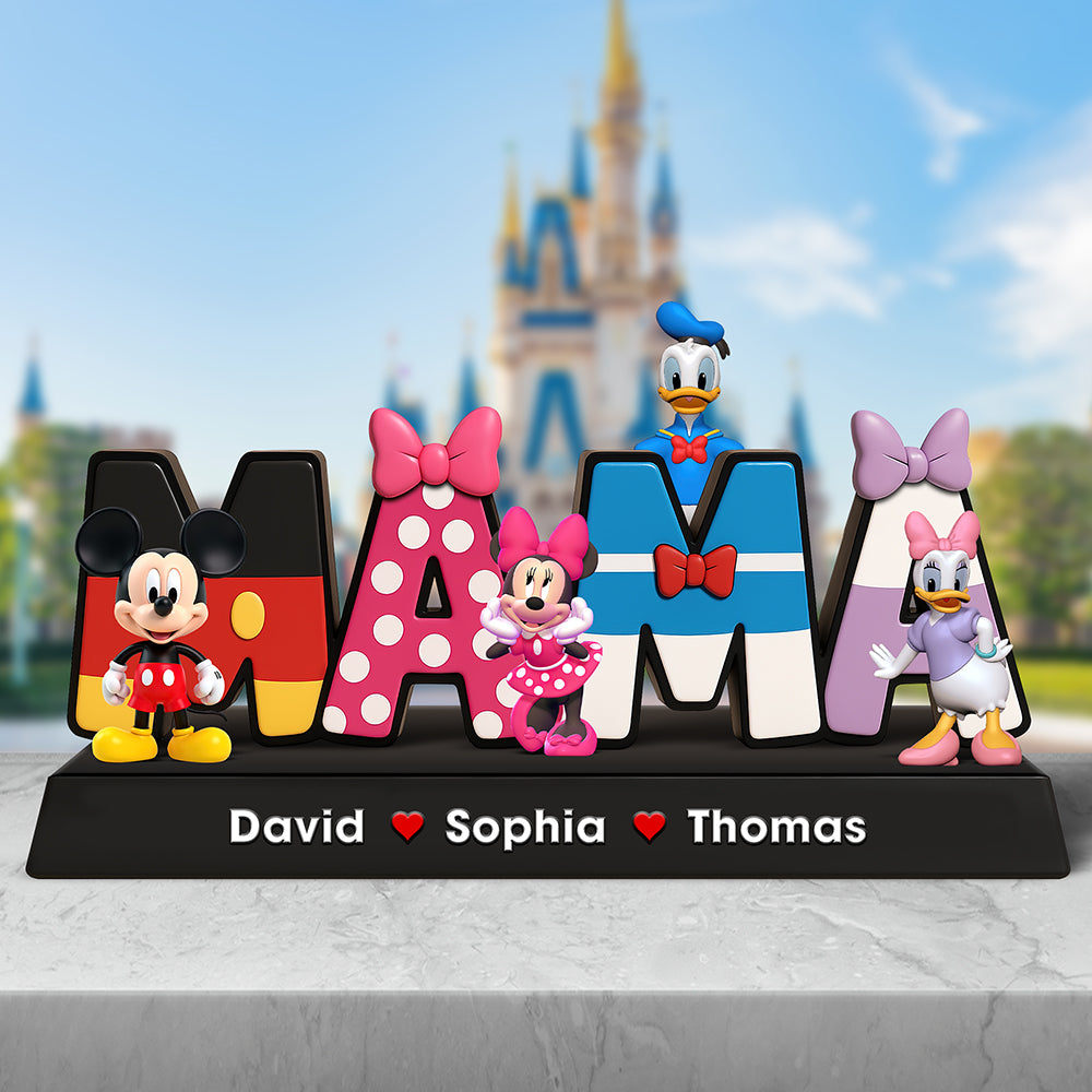 Personalized Gifts For Mom Acrylic Plaque, Mama Cartoon 01NAQN100425-Homacus