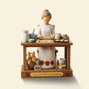 Baking Girl Christmas Custom Shape Acrylic Plaque, Personalized Gifts For Baking Lovers 03pgta281025-Homacus