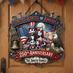 Patriotic Family Acrylic Sign - Personalized 250th Anniversary Gift For Family 04TYDH020626-Homacus