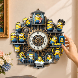 Banana Buddies Acrylic Hanging Wall Clock - Personalized Gifts 06tydh180726-Homacus