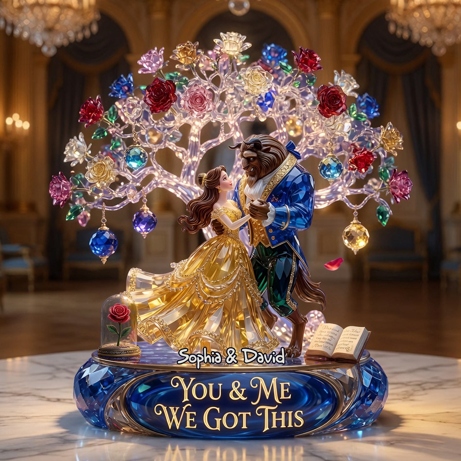 Fairy Tale Dancing Couple Acrylic Plaque - Personalized Gifts For Couple 04tylu260526-Homacus