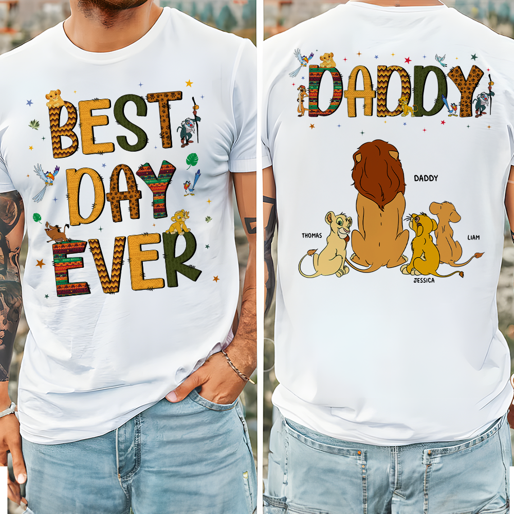 Lion Dad Shirt - Personalized Gifts For Dad 05hupu030425-Homacus