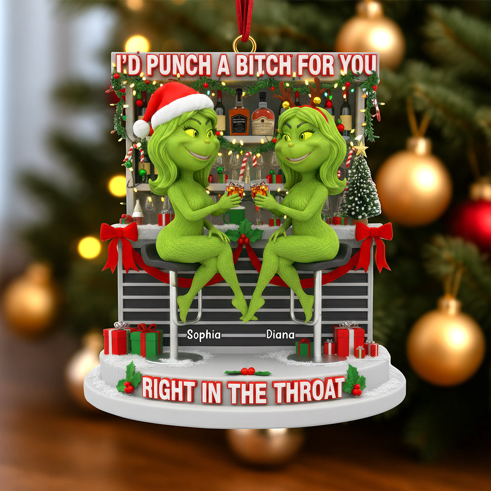 Drinking Bestie Ornament - Personalized Gifts For Best Friends 03tgqn170925-Homacus