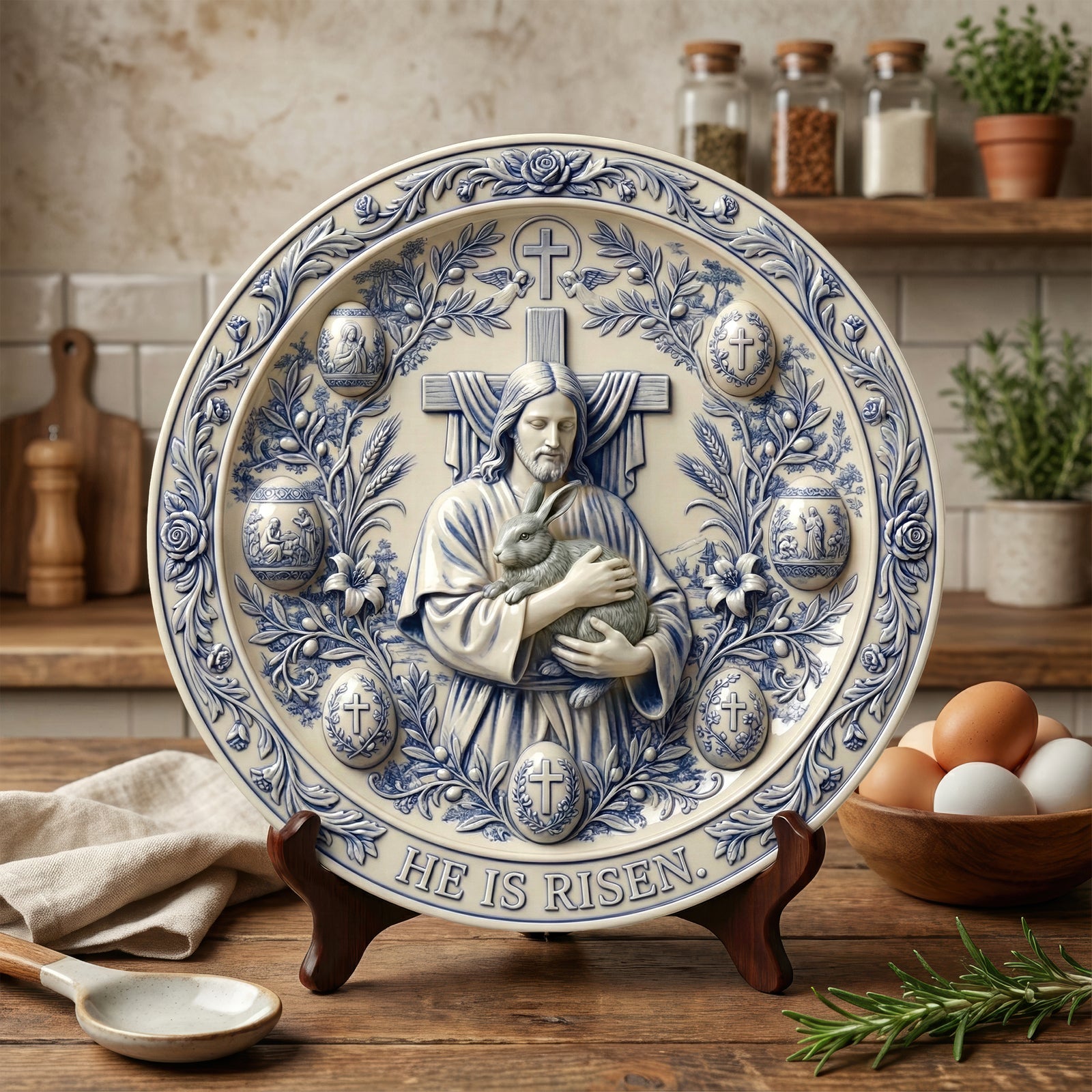 Faith Ceramic Plate Gifts For Christian 04PAQN130126-Homacus