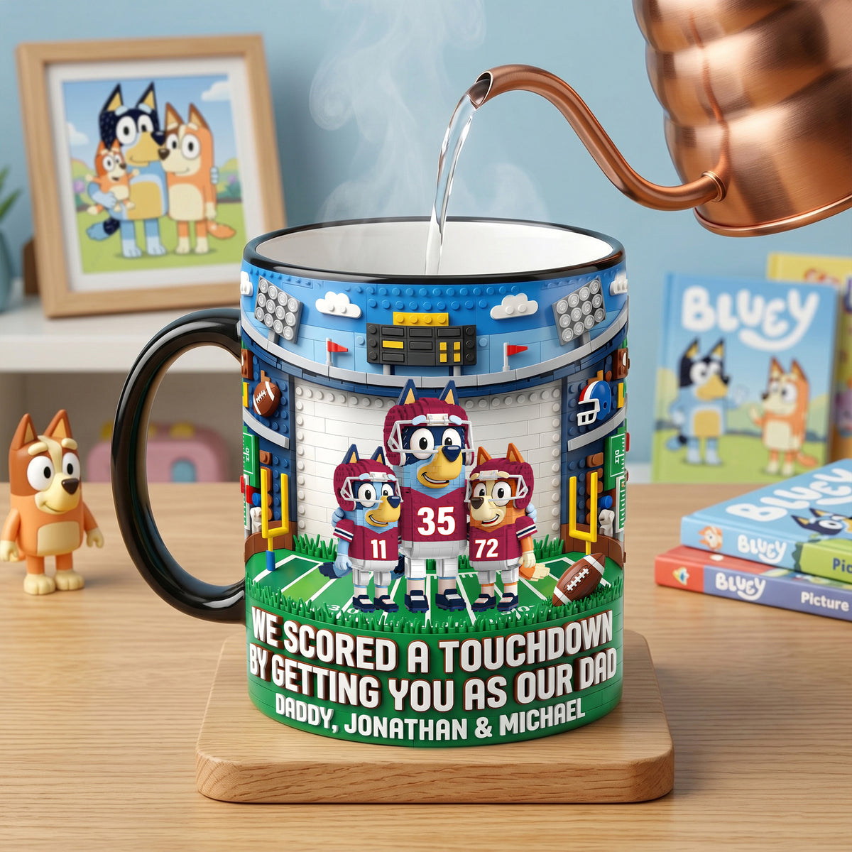 Sport Lover Puppy Kids Magic Ceramic Coffee Mug - Personalized Gifts For Father's Day Magic Mug 02HUTN220426-Homacus