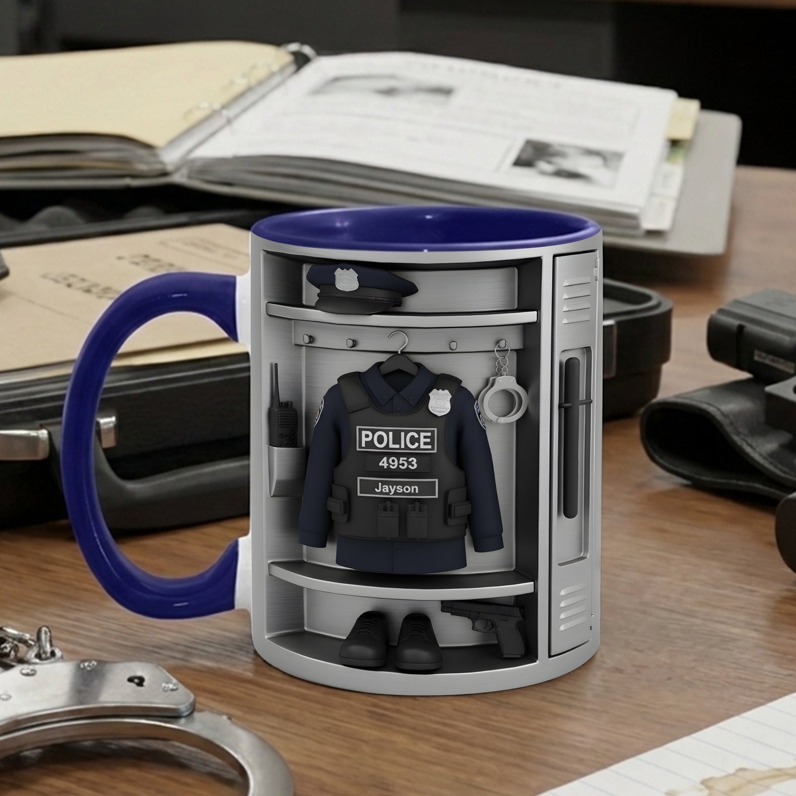 Police Coffee Accent Mug - Personalized Gifts For Police Officers 06kilu221225-Homacus